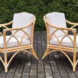 Table & Chairs by McGuire, 1980s