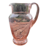 Pink art deco pitcher