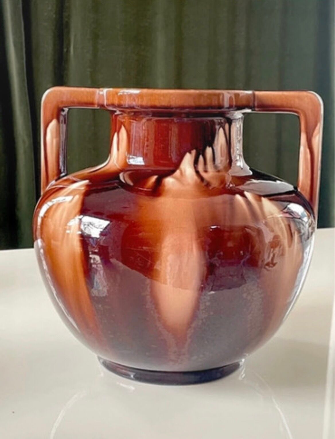 Ball vase circa 1900. Fives Lille. A. G. de Bruyn