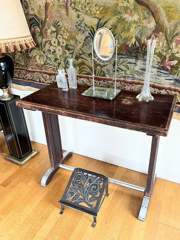 Paire de repose-pieds de coiffeur Art Deco