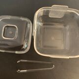 Transparent ice bucket and pitcher, Italian design Guzzini, 1970