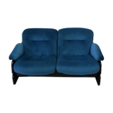 Reupholstered space age 2 seater sofa, 1960s