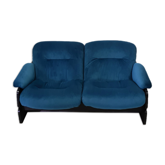 Reupholstered space age 2 seater sofa, 1960s