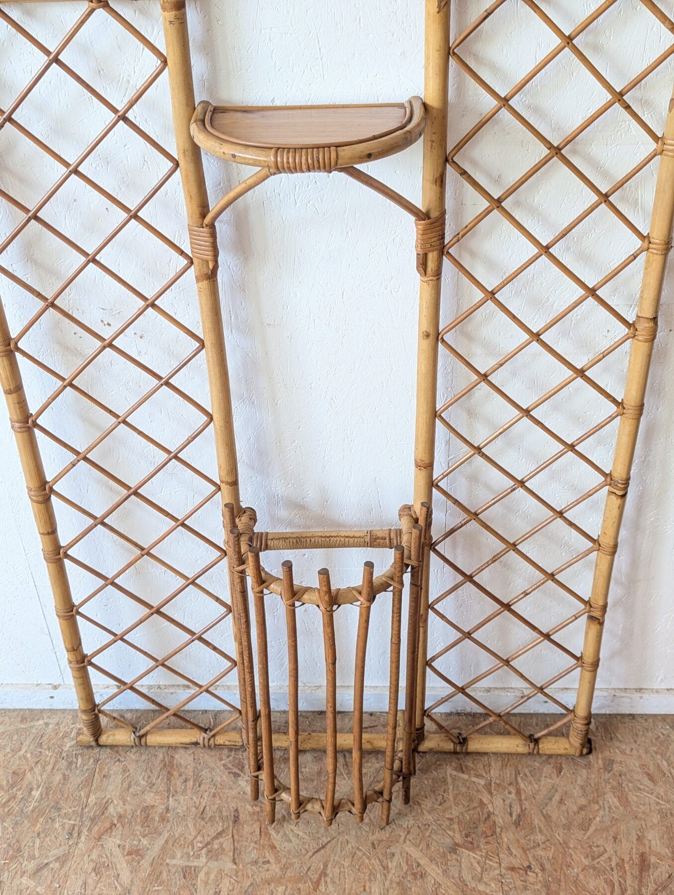 1950s rattan wardrobe