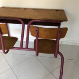 Bureau écolier double vintage