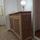 Buffet in Art Deco style, restored solid raw wood.