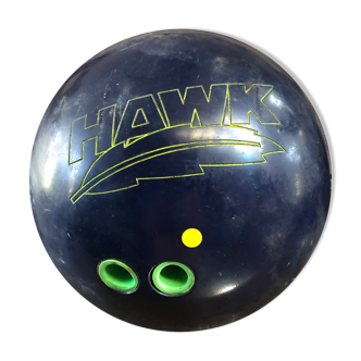 Ancienne boule de bowling hawk amf dessin tête aigle made in usa vintage