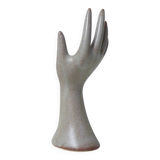 Vintage stoneware hand ring holder soliflore jewelry holder