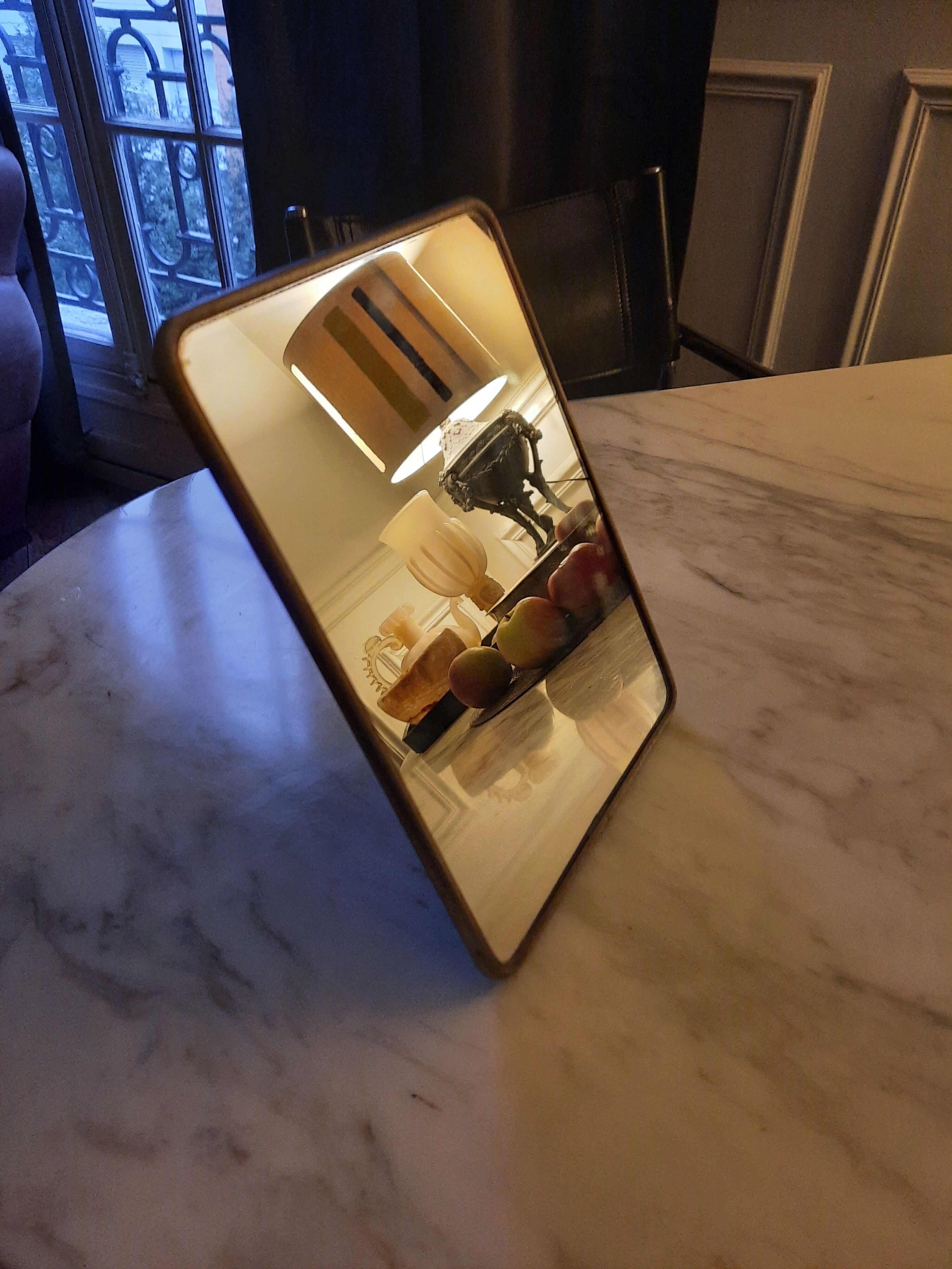 Vintage barber mirror 18x24cm