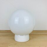 Opaline globe wall lamp and ceiling ceramic lamp