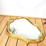 Baroque mirror gilded shell 23x33cm