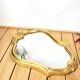 Baroque mirror gilded shell 23x33cm