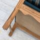 1970s, Danish highback armchair, furniture wool, solid oak wood.