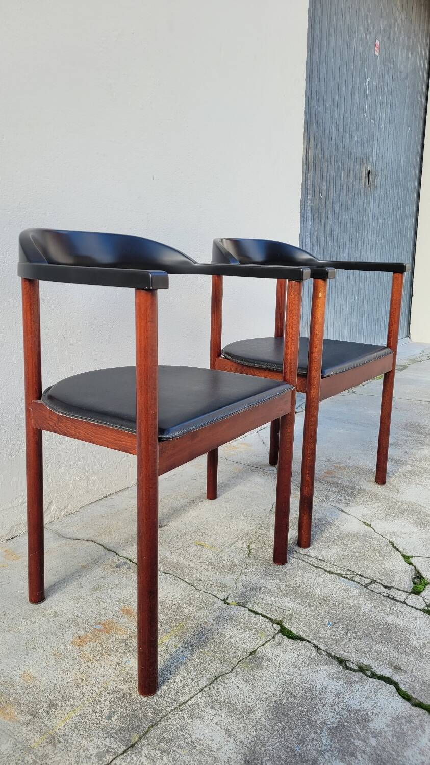 Pair of Scandinavian designer armchairs - 1970s