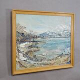 Alexander Michael - Lake Chiemsee in Bavaria oil on canvas 1982