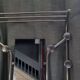 Aluminum floor coat rack