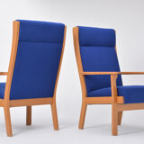 Set of Two Danish Mid-Century Modern GE 181 a Chairs by Hans Wegner for GETAMA
