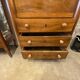 Louis xvi style secretary in walnut late 19th c. with drawers