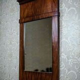 19th-Century Biedermeier Pier Glass in Dark Brown Mahogany Frame, 1890s