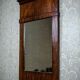 19th-Century Biedermeier Pier Glass in Dark Brown Mahogany Frame, 1890s