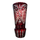 Hand-cut crystal vase, Bohemian or Polish - Vintage - Ruby/Cranberry