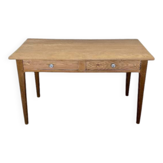 Small farmhouse table stripped and varnished