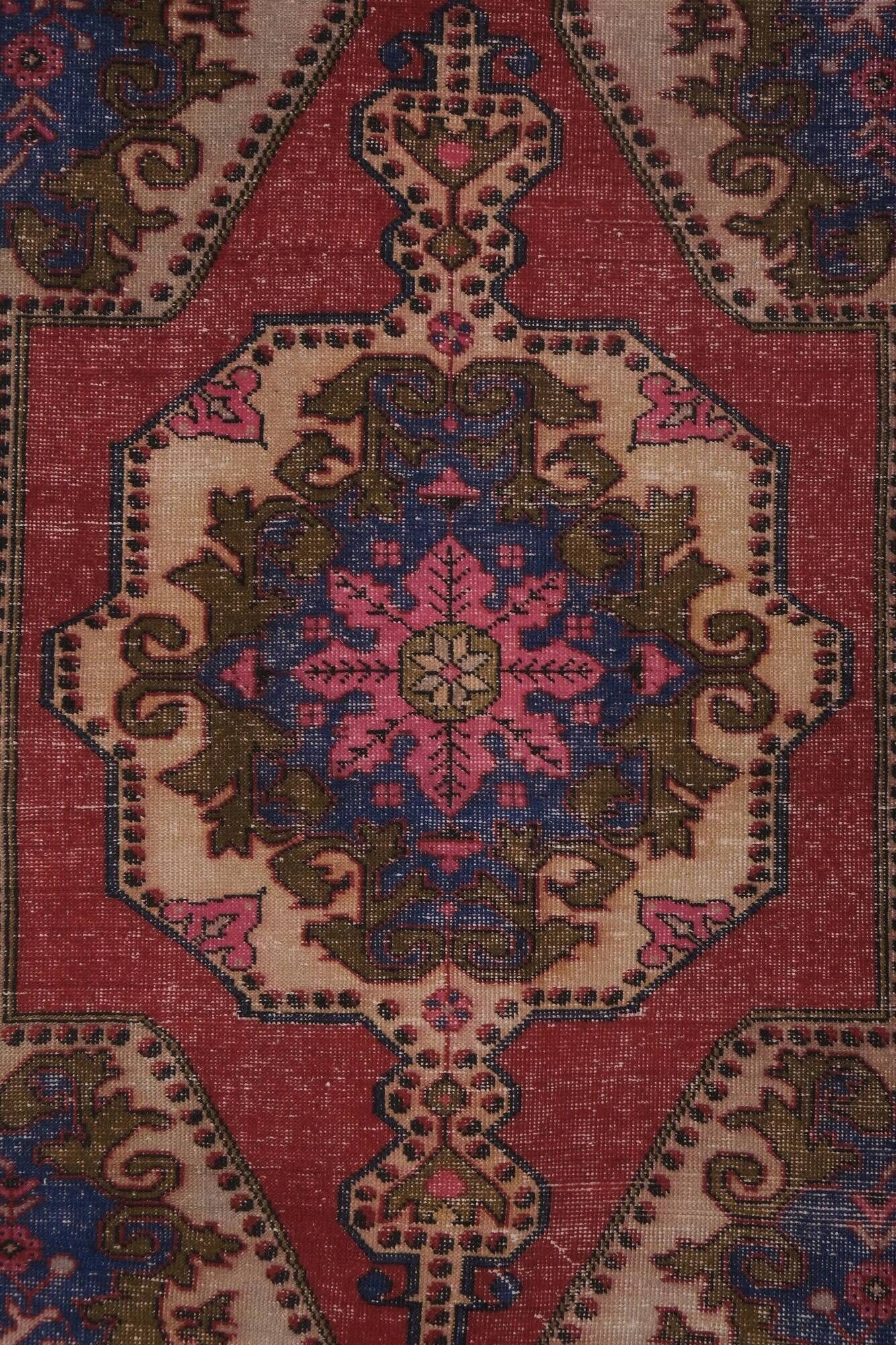 Vintage Turkish Oushak rug 135x220 cm