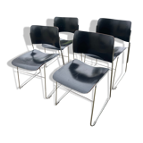 Set of chairs 40/4 by David Rowland for Howe