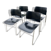 Set of chairs 40/4 by David Rowland for Howe