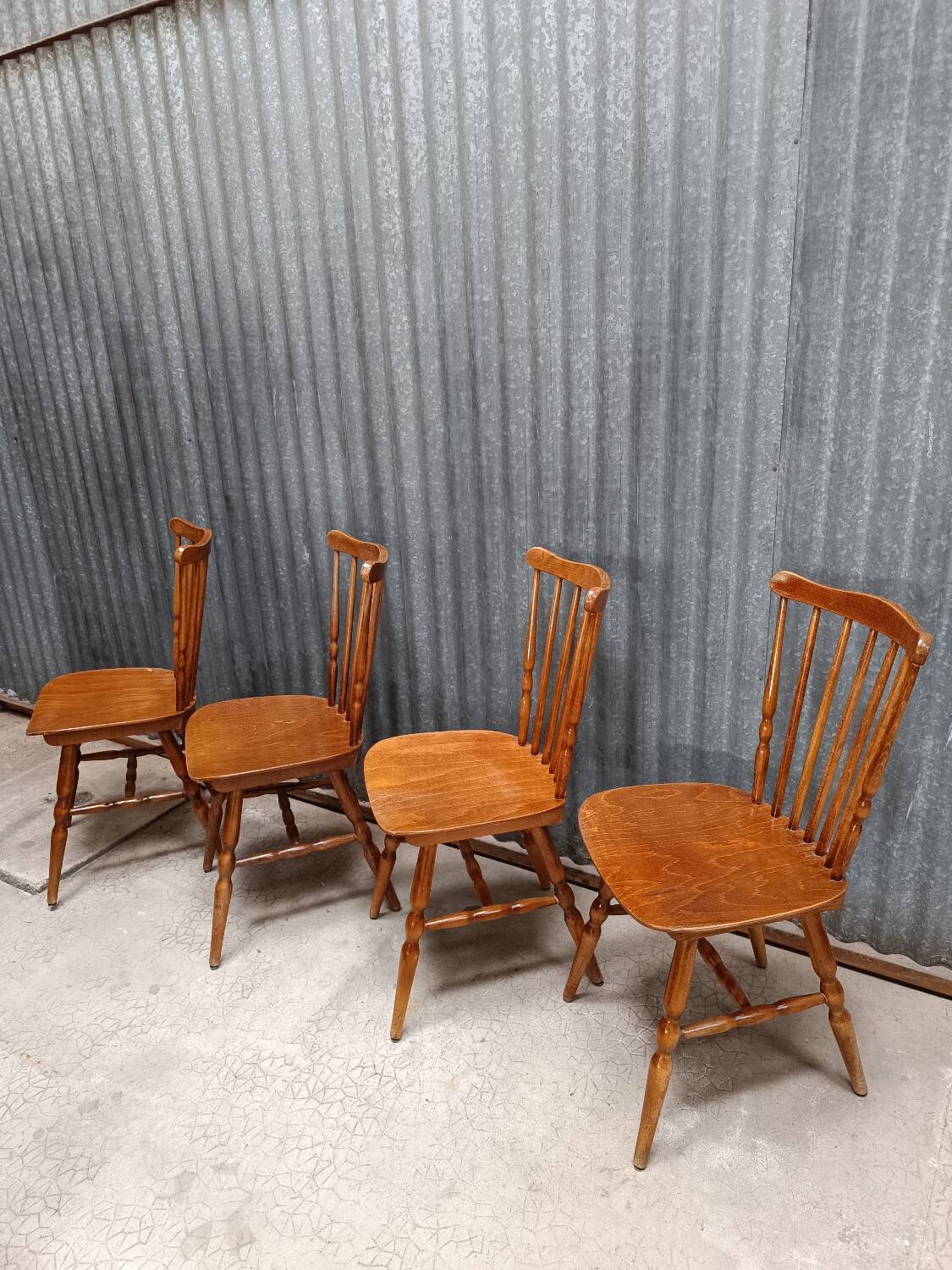 4 Baumann western style chairs
