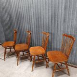 4 chaises style western Baumann