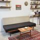 Wool sofa bed, Denmark 1960s/1970s, mid-century, vintage
