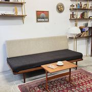 Canapé-lit en laine, Danemark années 1960/1970, milieu du siècle, vintage