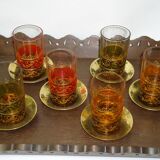 Hand painted turkish tea glasses gift idea