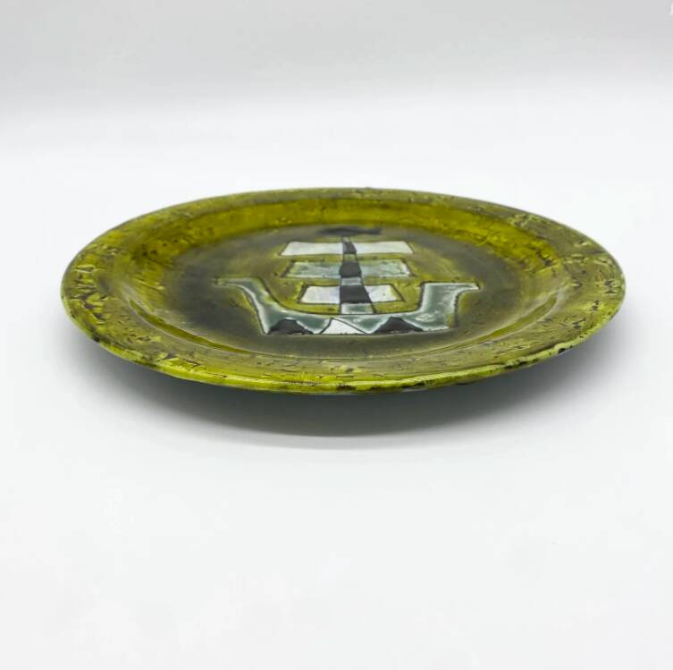 Ceramic plate "Ship", 1950s