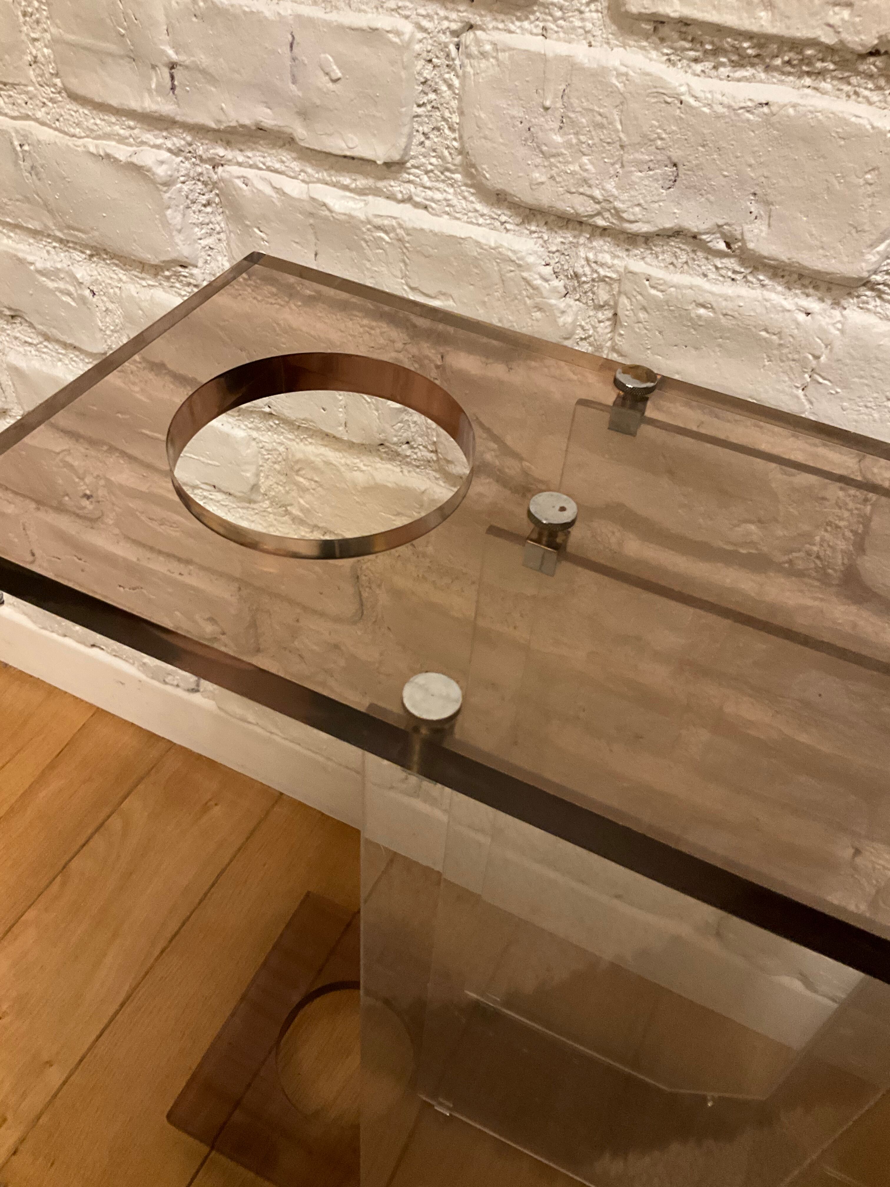 Michel Dumas two-tone plexiglass magazine holder