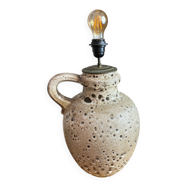 Lampe, grand modèle, céramique fat lava, West Germany