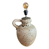 Lampe, grand modèle, céramique fat lava, West Germany