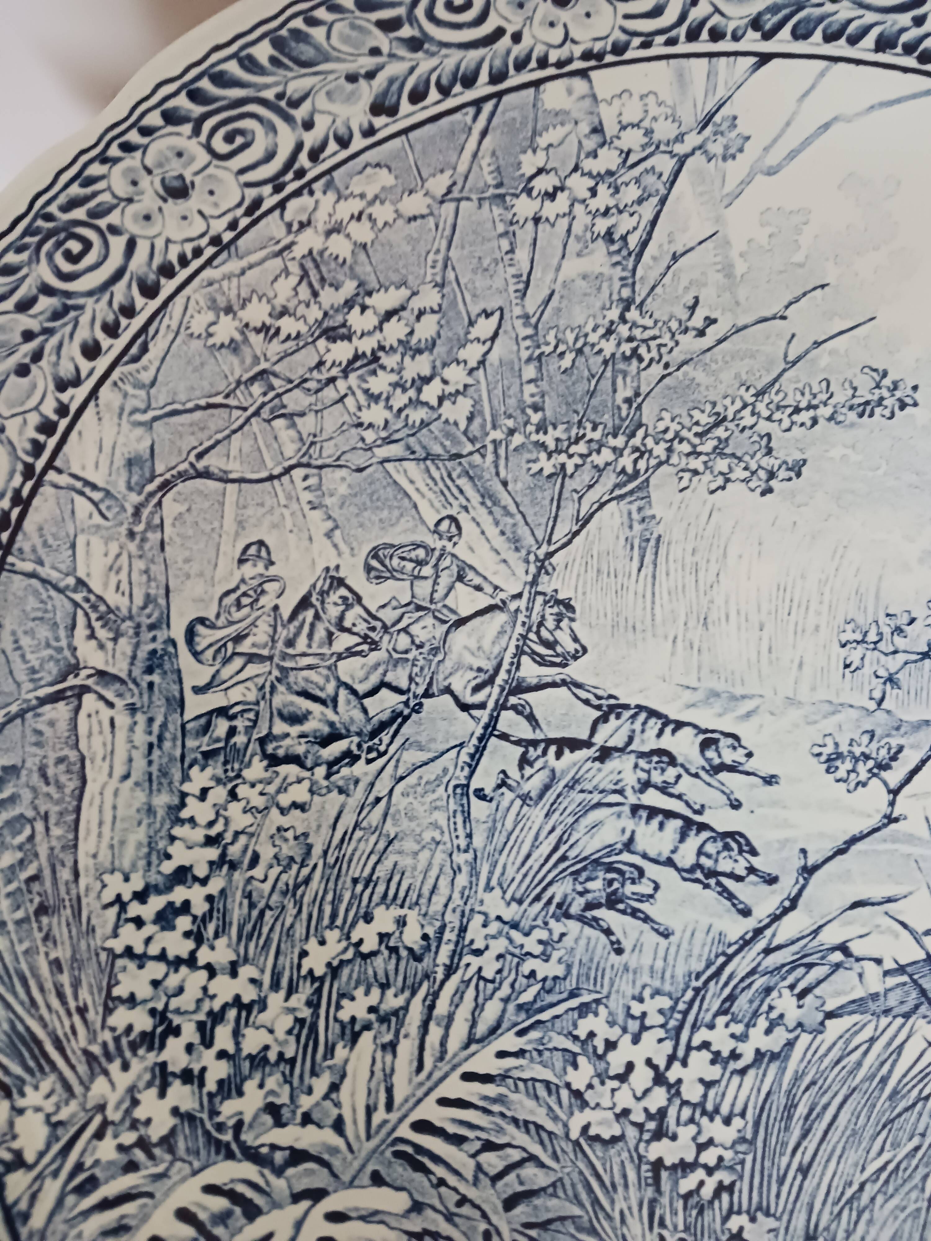 Large blue Delft plate from Boch.