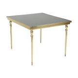 Table basse vintage en laiton et cuivre