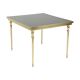 Table basse vintage en laiton et cuivre