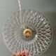 Vintage molded glass lampshade pendant light - tableware collection -