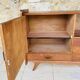 Oak storage unit, splayed legs circa 1950s
