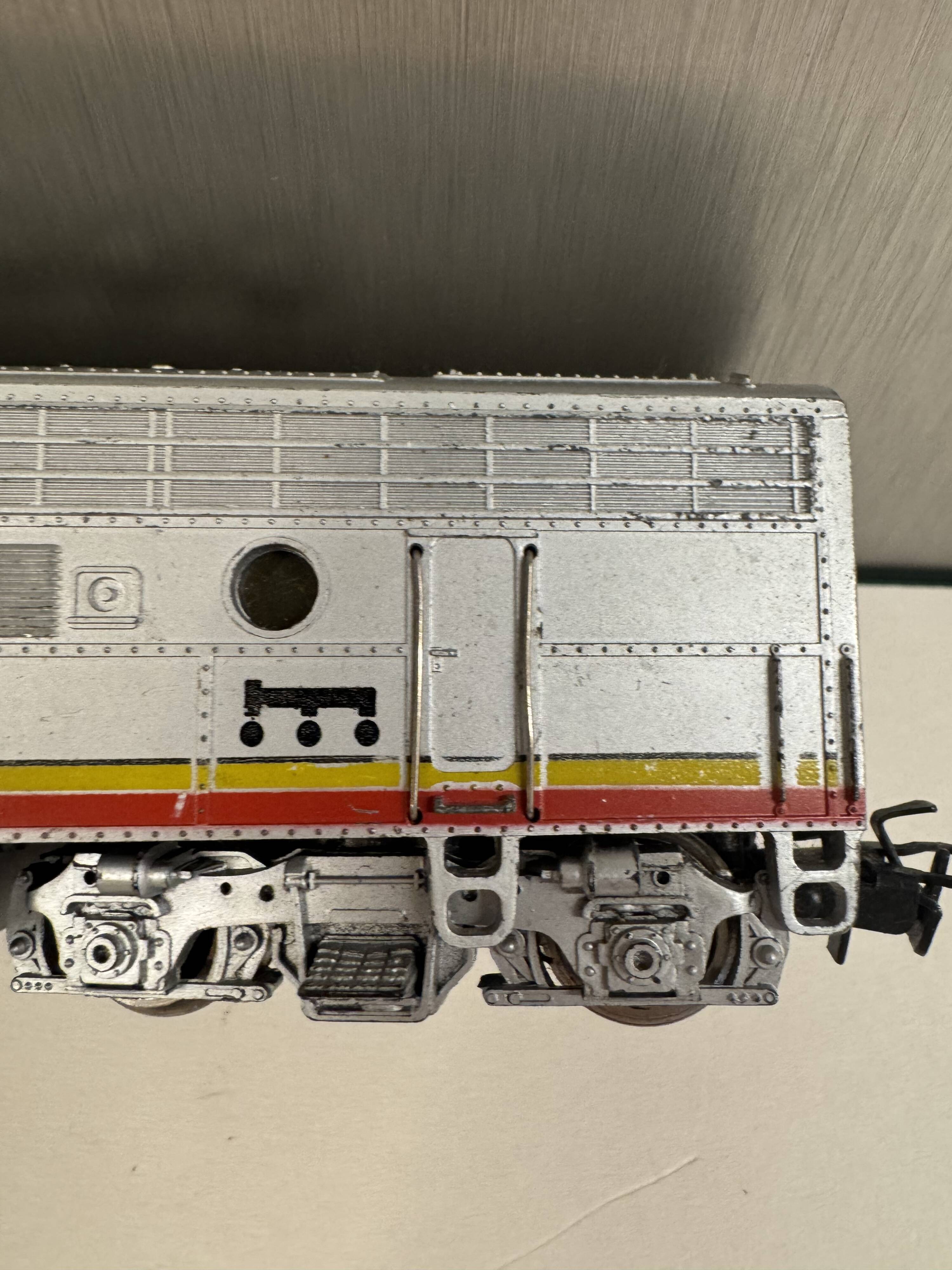 Old train locomotive Marklin Santa fe USA