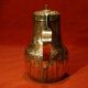 Ancien coquemar cuivre et laiton repoussé décor rocaille XVIII XIX ème