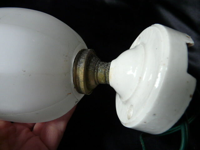 art deco wall lamp porcelain tulip glass