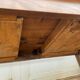 Solid oak dining farmhouse table with 2 drawers 1950 135x75x72cm