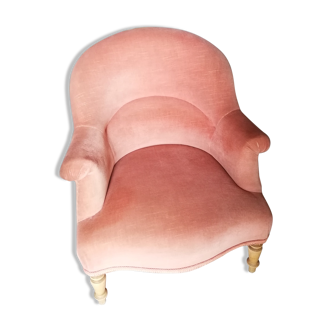 Fauteuil crapaud  rose