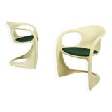 Paire de fauteuils Casalino par Alexander Begge pour Casala – Design de l'ère spatiale (années 1970)