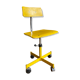 Yellow wooden workshop chair